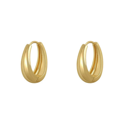 Vintage Gold Hoop Drop Earrings - Statement Party & Wedding Jewelry