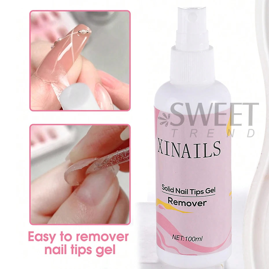 Press-On Nail Remover Gel - 100ml False Nail Adhesive Remover Liquid