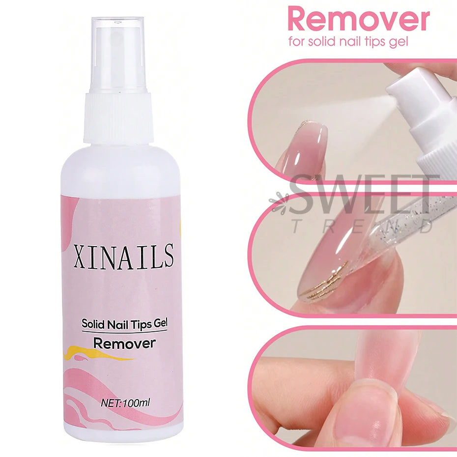 Press-On Nail Remover Gel - 100ml False Nail Adhesive Remover Liquid
