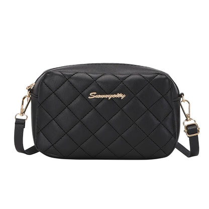 Premium Tassel Messenger Bag - Quilted Embroidery Camera Bag with Chain Strap
