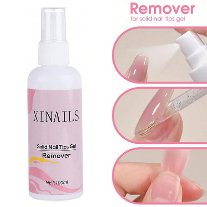 Press-On Nail Remover Gel - 100ml False Nail Adhesive Remover Liquid