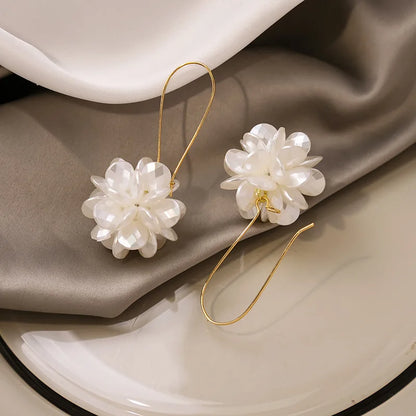 Pearl Petal Ball Earrings - 2pc DIY Fashion Statement Earrings Set