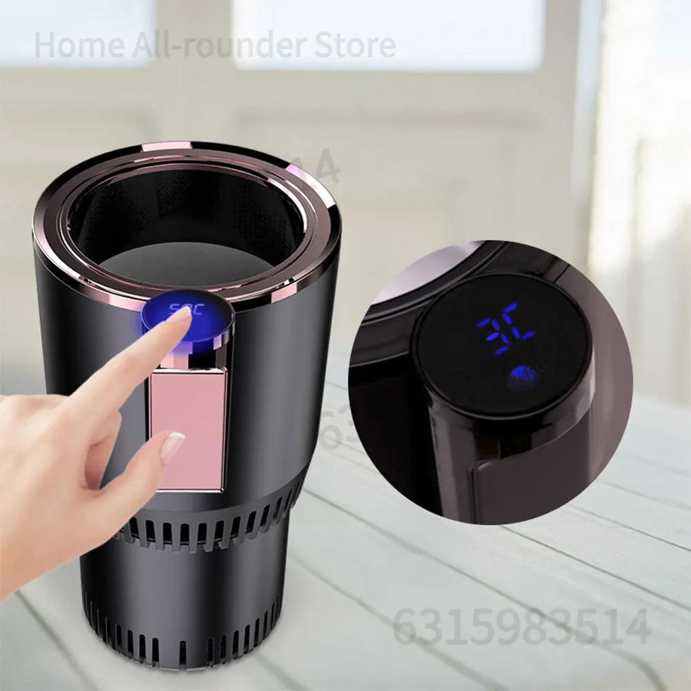 12V Smart Car Cup Holder - Cooler & Heater with Display