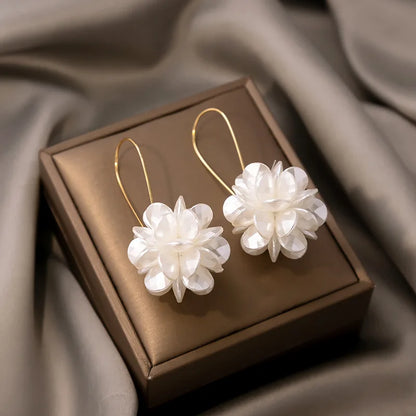 Pearl Petal Ball Earrings - 2pc DIY Fashion Statement Earrings Set