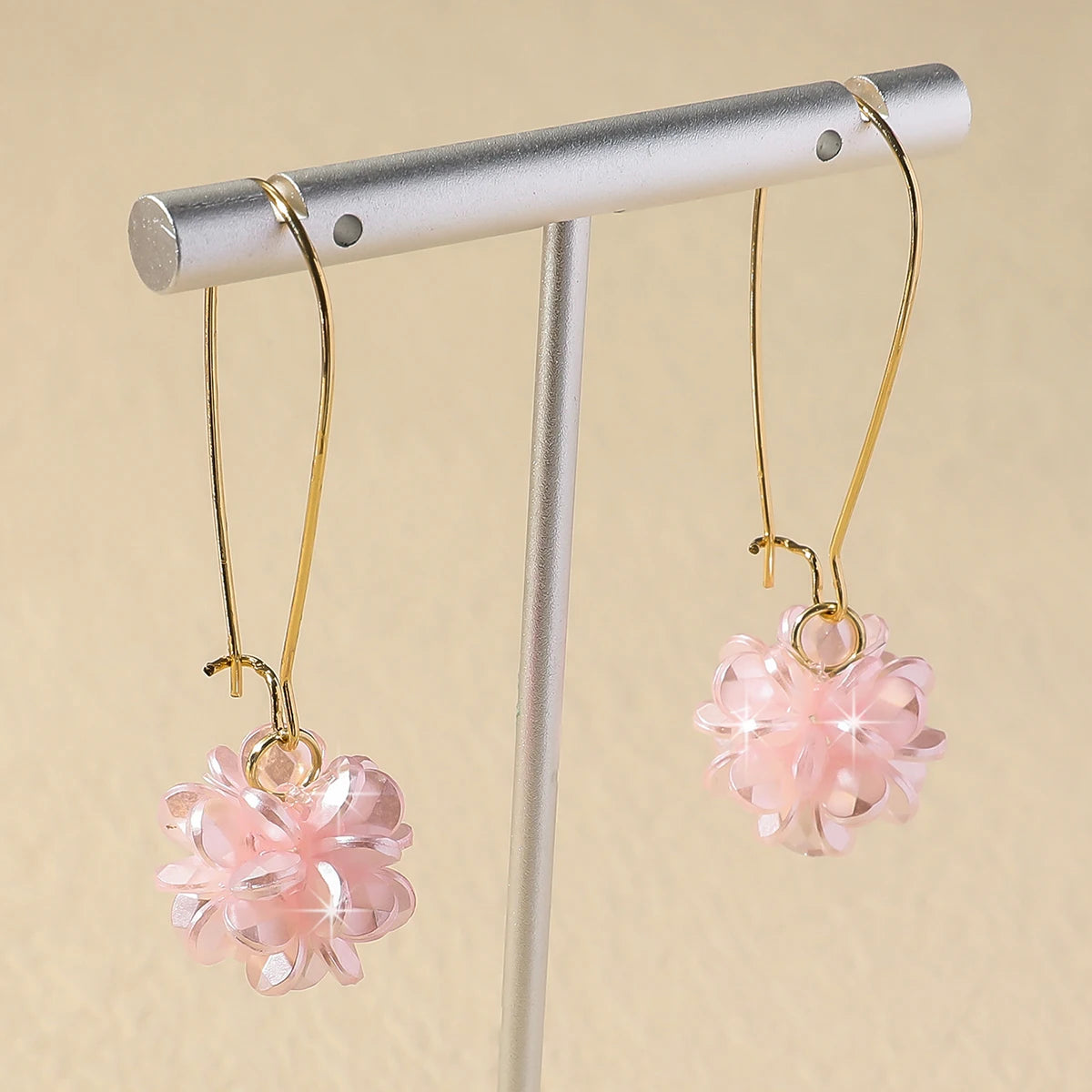 Pearl Petal Ball Earrings - 2pc DIY Fashion Statement Earrings Set