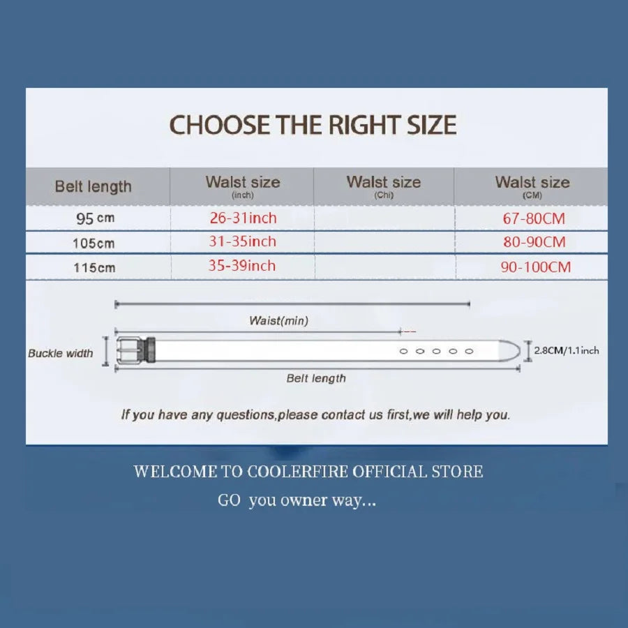 Women's Leather Belt - Vintage Pin Buckle Trouser Belt