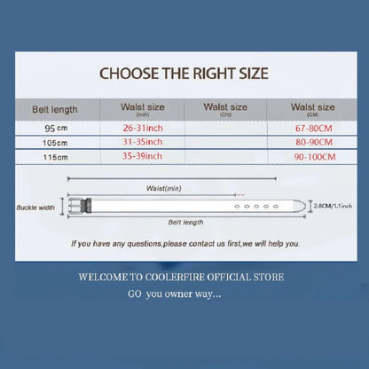 Women's Leather Belt - Vintage Pin Buckle Trouser Belt