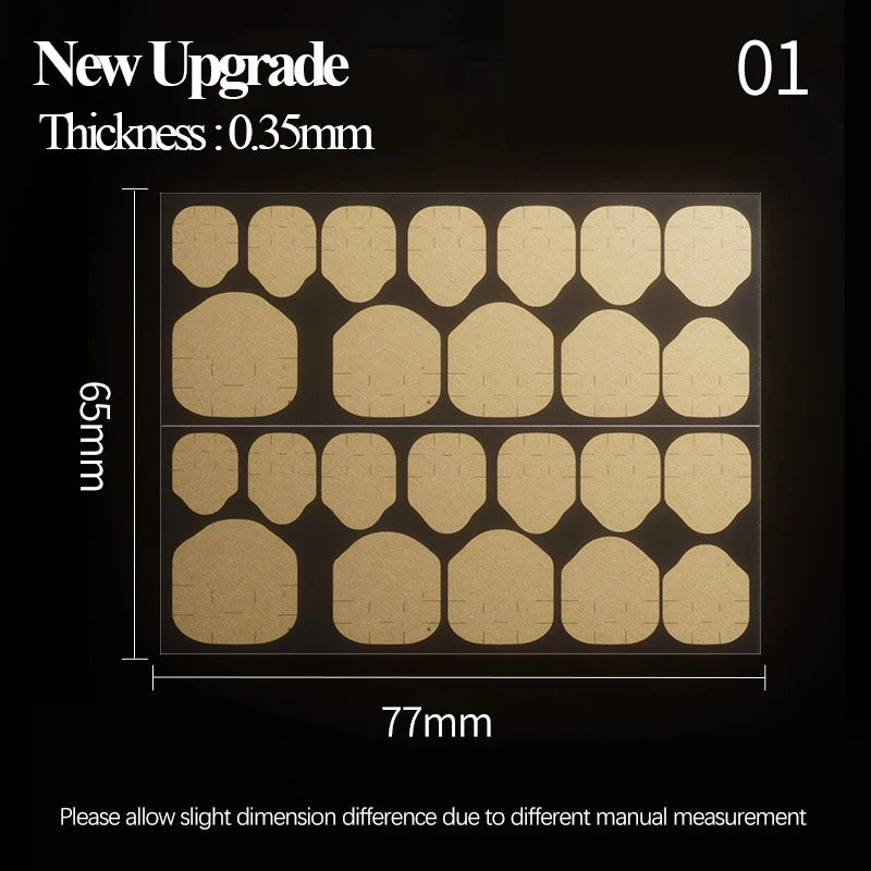 24-Piece White French Press-On Nails - Full Cover Artificial Nail Set