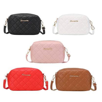 Premium Tassel Messenger Bag - Quilted Embroidery Camera Bag with Chain Strap