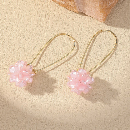 Pearl Petal Ball Earrings - 2pc DIY Fashion Statement Earrings Set